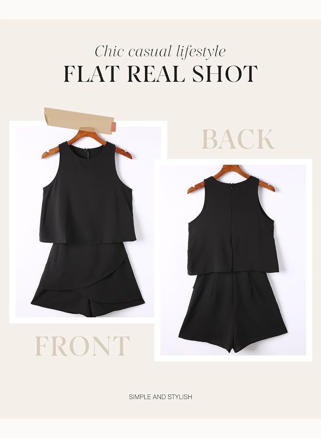 image:imageDokotoo Rompers for Women Summer Dressy Short Jumpsuits 2026Ruffle Black 01