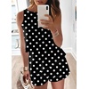 Dokotoo Rompers for Women Summer Dressy Short Jumpsuits 2026(Black Dot)
