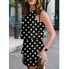 Dokotoo Rompers for Women Summer Dressy Short Jumpsuits 2026(Black Dot)