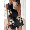 Dokotoo Rompers for Women Summer Dressy Short Jumpsuits 2026(Black Floral)