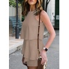 Dokotoo Rompers for Women Summer Dressy Short Jumpsuits 2026(Khaki)