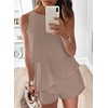 Dokotoo Rompers for Women Summer Dressy Short Jumpsuits 2026(Khaki)