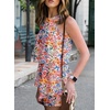 Dokotoo Rompers for Women Summer Dressy Short Jumpsuits 2026(Orange Floral)