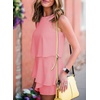 Dokotoo Rompers for Women Summer Dressy Short Jumpsuits 2026(Pink)