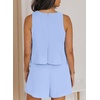 Dokotoo Rompers for Women Summer Dressy Short Jumpsuits 2026(Sky Blue)