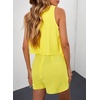 Dokotoo Rompers for Women Summer Dressy Short Jumpsuits 2026(Yellow)