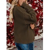 Dokotoo Womens Open Front Long Sleeve Chunky Knit Cardigan Sweaters Loose Outwear Coat(C1 Brown)