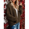 Dokotoo Womens Open Front Long Sleeve Chunky Knit Cardigan Sweaters Loose Outwear Coat(C1 Brown)