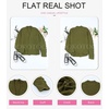 Dokotoo Womens Open Front Long Sleeve Chunky Knit Cardigan Sweaters Loose Outwear Coat(C1 Green)