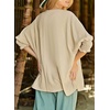 Dokotoo Womens Tunic Top Plus Size Tops Dressy Casual Scoop Neck Babydoll Cute Tops Short Sleeve Shirts 2024 Spring Summer Top Oversized T Shirt Ladies Tops and Blouses for Women Apricot Small