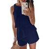 Dokotoo Rompers for Women Summer Dressy Short Jumpsuits 2026(Navy)