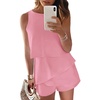 Dokotoo Rompers for Women Summer Dressy Short Jumpsuits 2026(Pink)