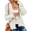 image:imageDokotoo Womens Open Front Long Sleeve Chunky Knit Cardigan Sweaters Loose Outwear CoatC White
