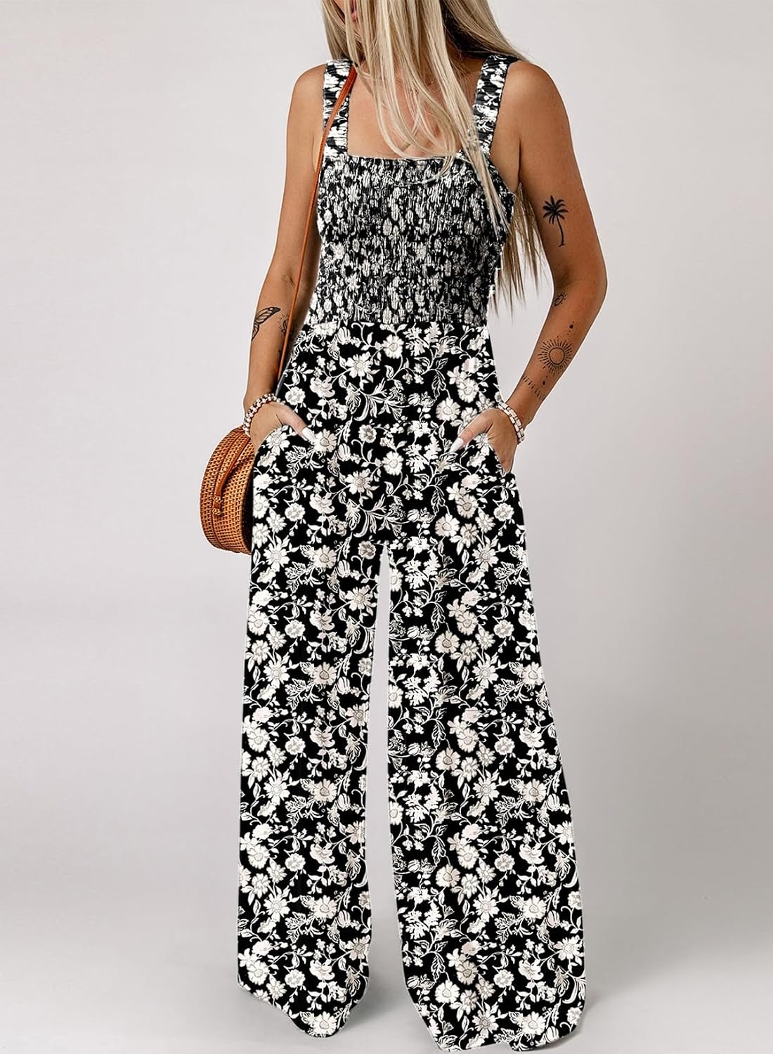 image:imageDokotoo Womens Loose Overalls Jumpsuits One Piece Sleeveless RompersBlack 2