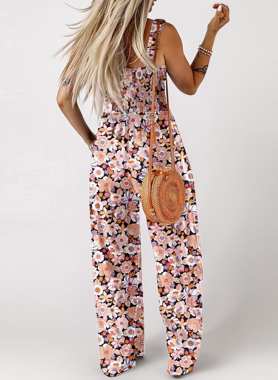 image:imageDokotoo Womens Loose Overalls Jumpsuits One Piece Sleeveless RompersBlack