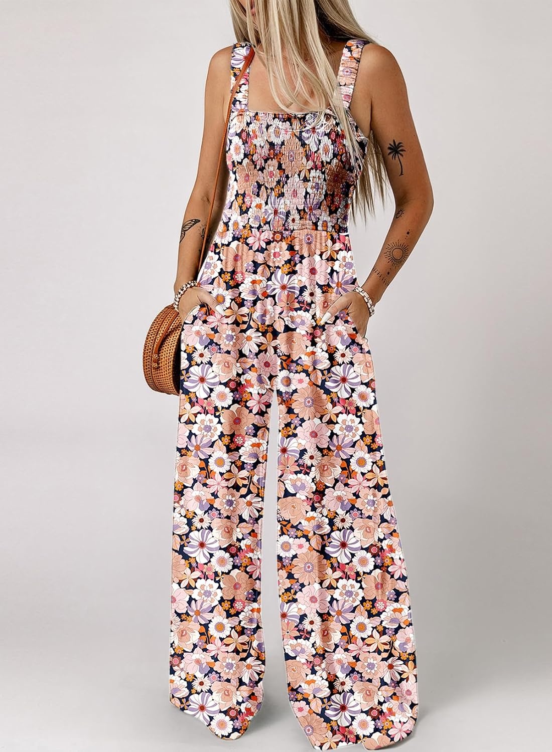 image:imageDokotoo Womens Loose Overalls Jumpsuits One Piece Sleeveless RompersBlack