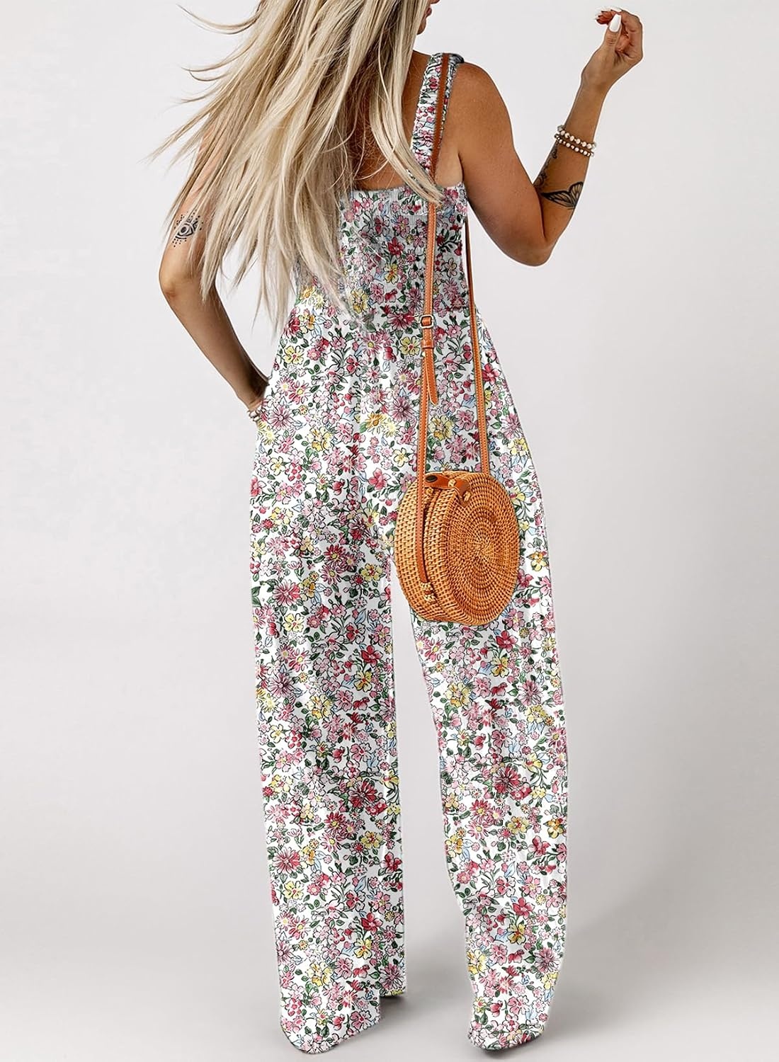 image:imageDokotoo Womens Loose Overalls Jumpsuits One Piece Sleeveless RompersLight Pink