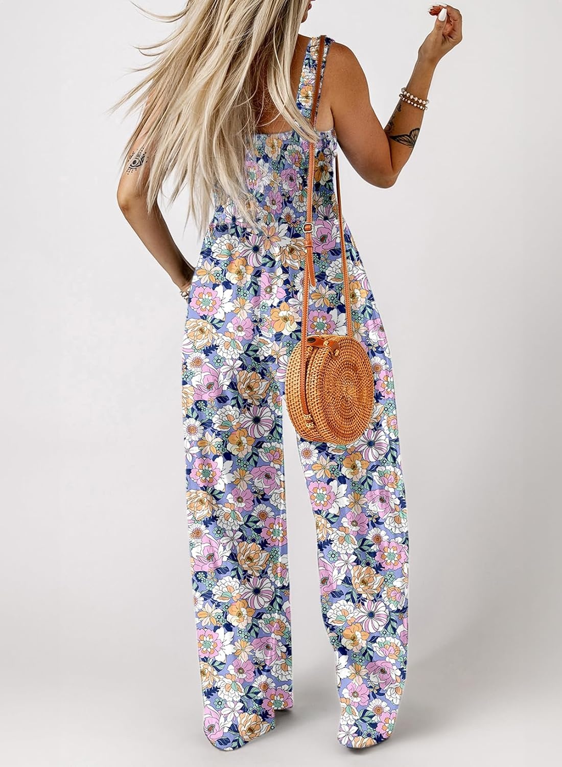 image:imageDokotoo Womens Loose Overalls Jumpsuits One Piece Sleeveless RompersPurple