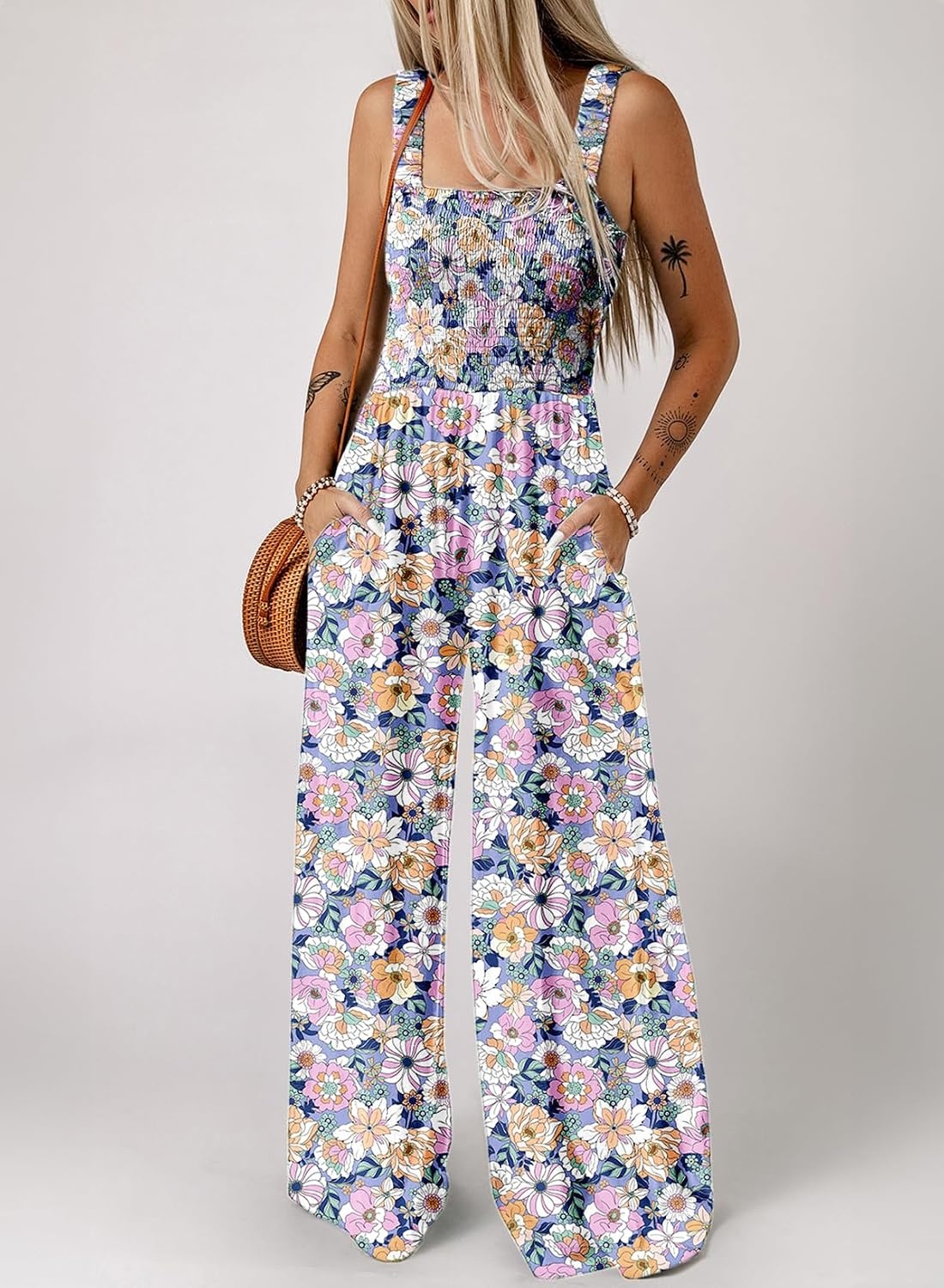 image:imageDokotoo Womens Loose Overalls Jumpsuits One Piece Sleeveless RompersPurple