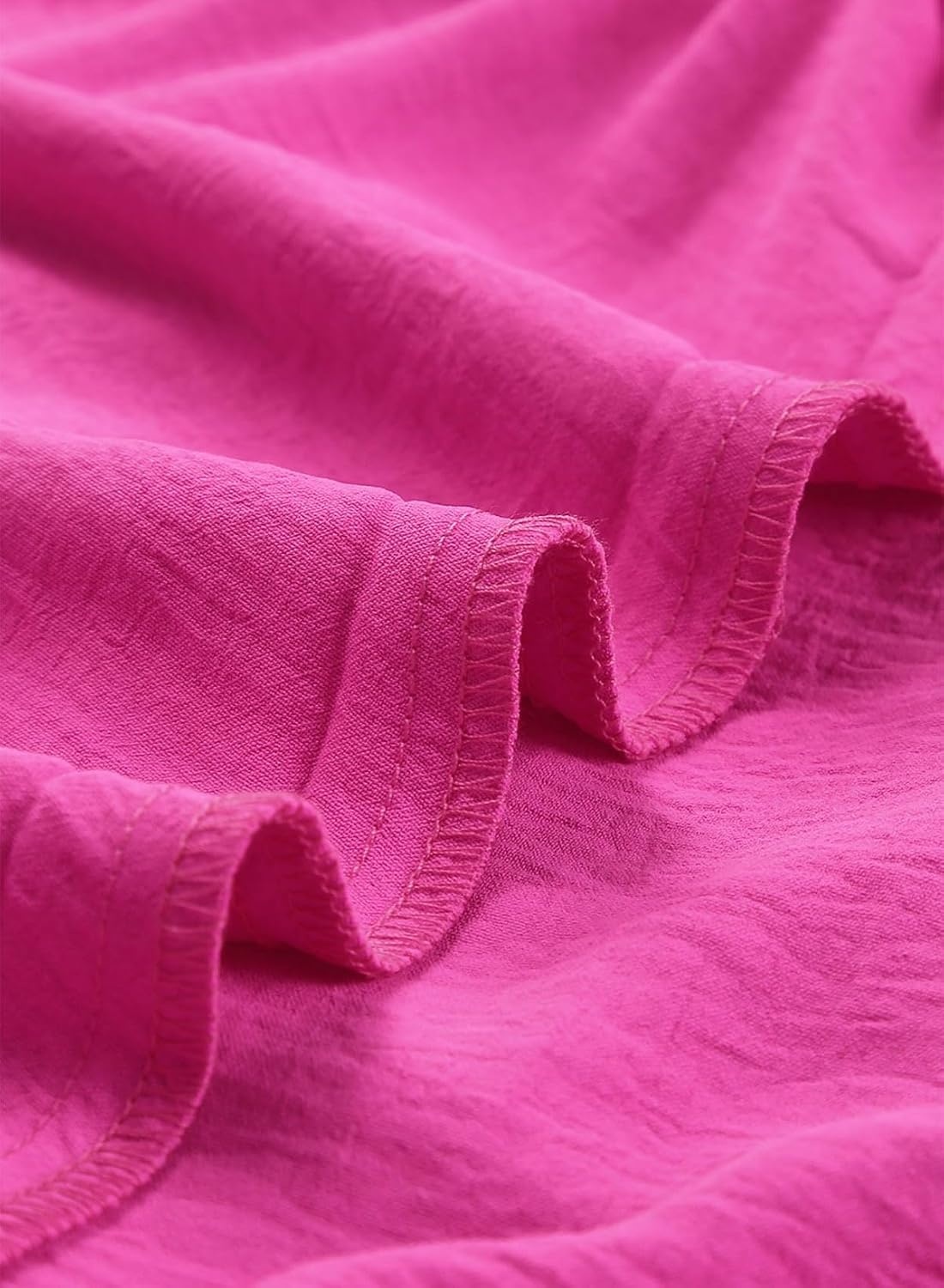 image:imageDokotoo Womens Off The Shoulder Elastic Waist Summer DressesHot Pink