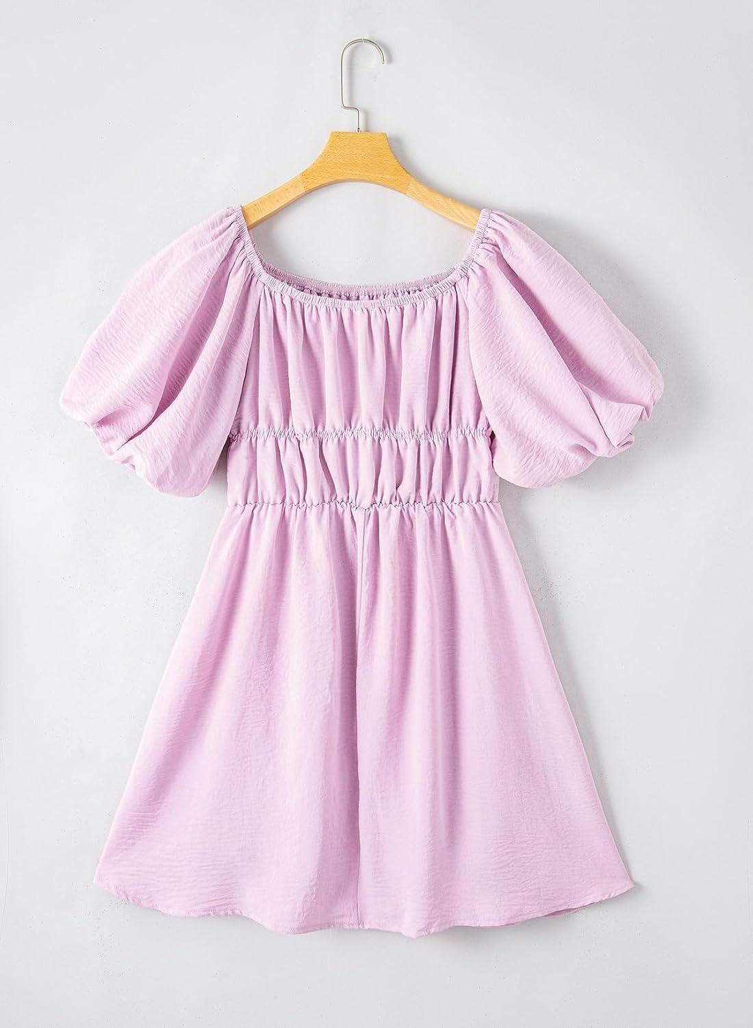 image:imageDokotoo Womens Off The Shoulder Elastic Waist Summer DressesPurple