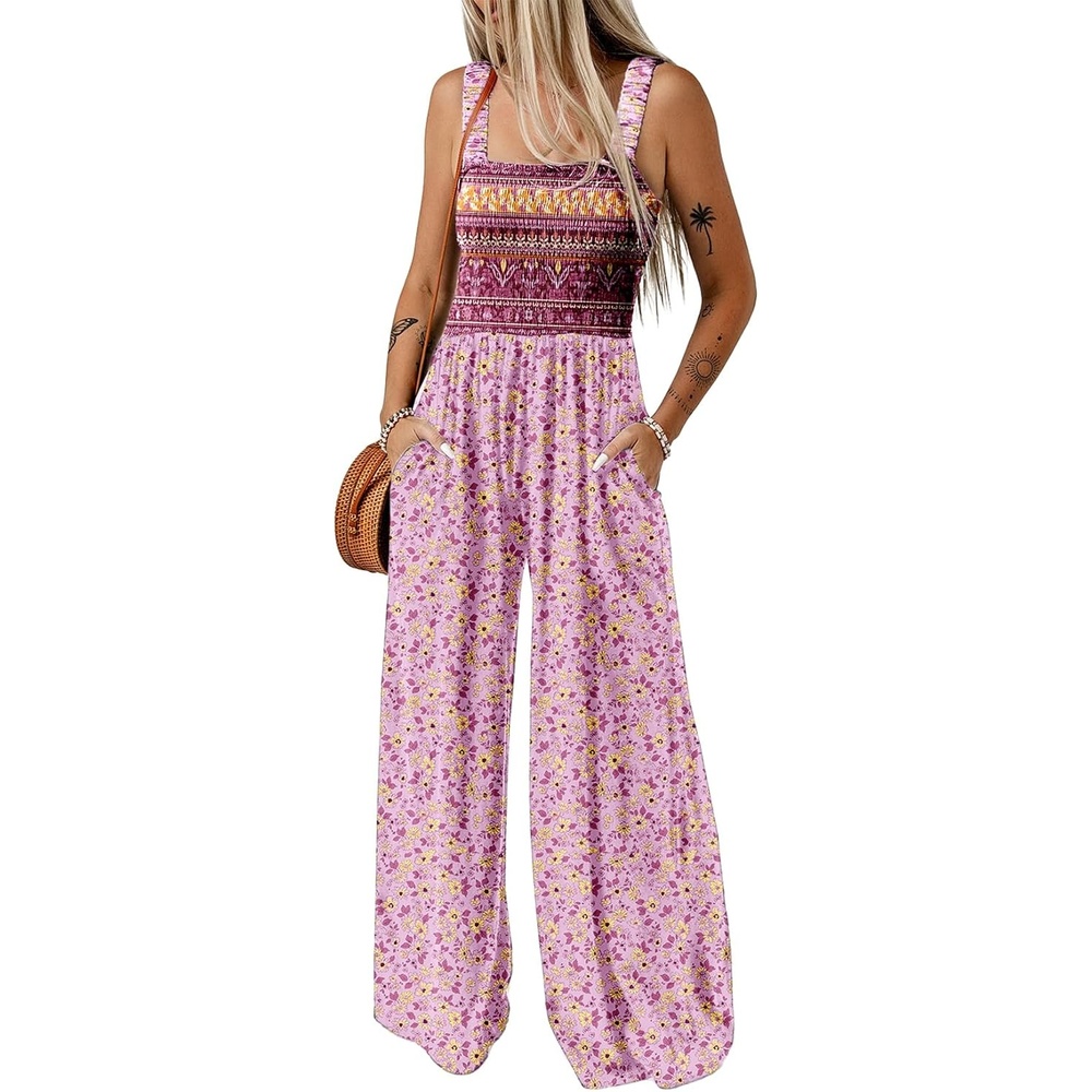 image:imageDokotoo Womens Loose Overalls Jumpsuits One Piece Sleeveless RompersPink