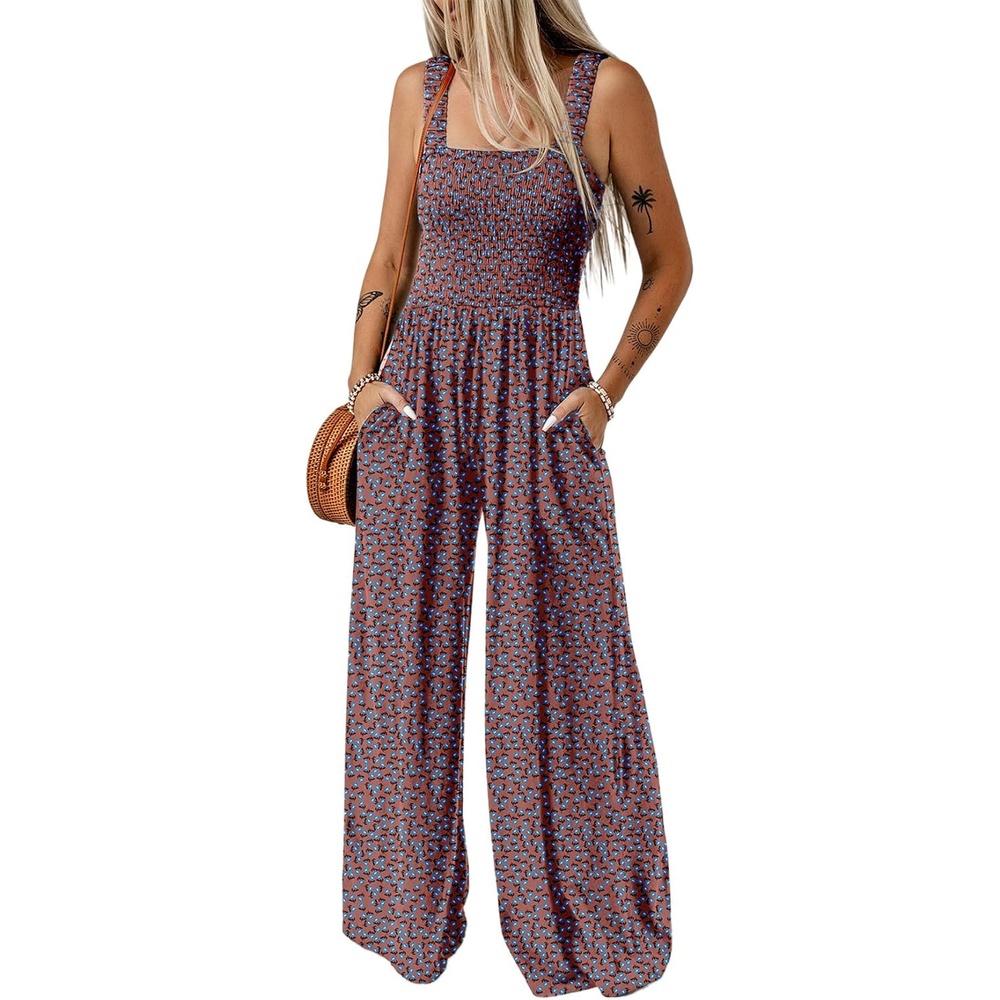 image:imageDokotoo Womens Loose Overalls Jumpsuits One Piece Sleeveless RompersPurple 2