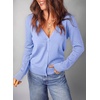 Dokotoo Womens Cardigan Wool Blend Casual Knit Hollow Out Sweaters Tops(Light Purple)