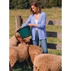 Dokotoo Womens Cardigan Wool Blend Casual Knit Hollow Out Sweaters Tops(Light Purple)