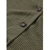 Dokotoo Womens Summer Tops 2026 Waffle Knit Button Down Shirts(Green)