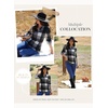Dokotoo Womens Tops Plaid Cotton Cuffed 3/4 Sleeve Shirts Blouses(Gray)