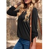 Dokotoo Womens Tops Plaid Cotton Cuffed 3/4 Sleeve Shirts Blouses(Zz Black)