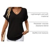 Dokotoo Womens Waffle Knit Tops 2026 Summer Shirts Womens Blouses Basic Tee(A Black)