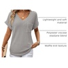 Dokotoo Womens Waffle Knit Tops 2026 Summer Shirts Womens Blouses Basic Tee(A Gray)
