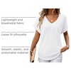Dokotoo Womens Waffle Knit Tops 2026 Summer Shirts Womens Blouses Basic Tee(A White)