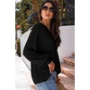 Dokotoo Womens Waffle Knit Tops Trendy Fashion 2026 Oversized T Shirts(Black)