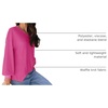 Dokotoo Womens Waffle Knit Tops Trendy Fashion 2026 Oversized T Shirts(Hot Pink)