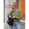 Dokotoo Womens Waffle Knit Tops Trendy Fashion 2026 Oversized T Shirts(Light Green)