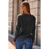 Dokotoo Womes Sweaters Solid Button Long Sleeve Knit Pullover Tops(Black)