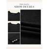 Dokotoo Womes Sweaters Solid Button Long Sleeve Knit Pullover Tops(Black)