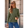 Dokotoo Womes Sweaters Solid Button Long Sleeve Knit Pullover Tops(Green)