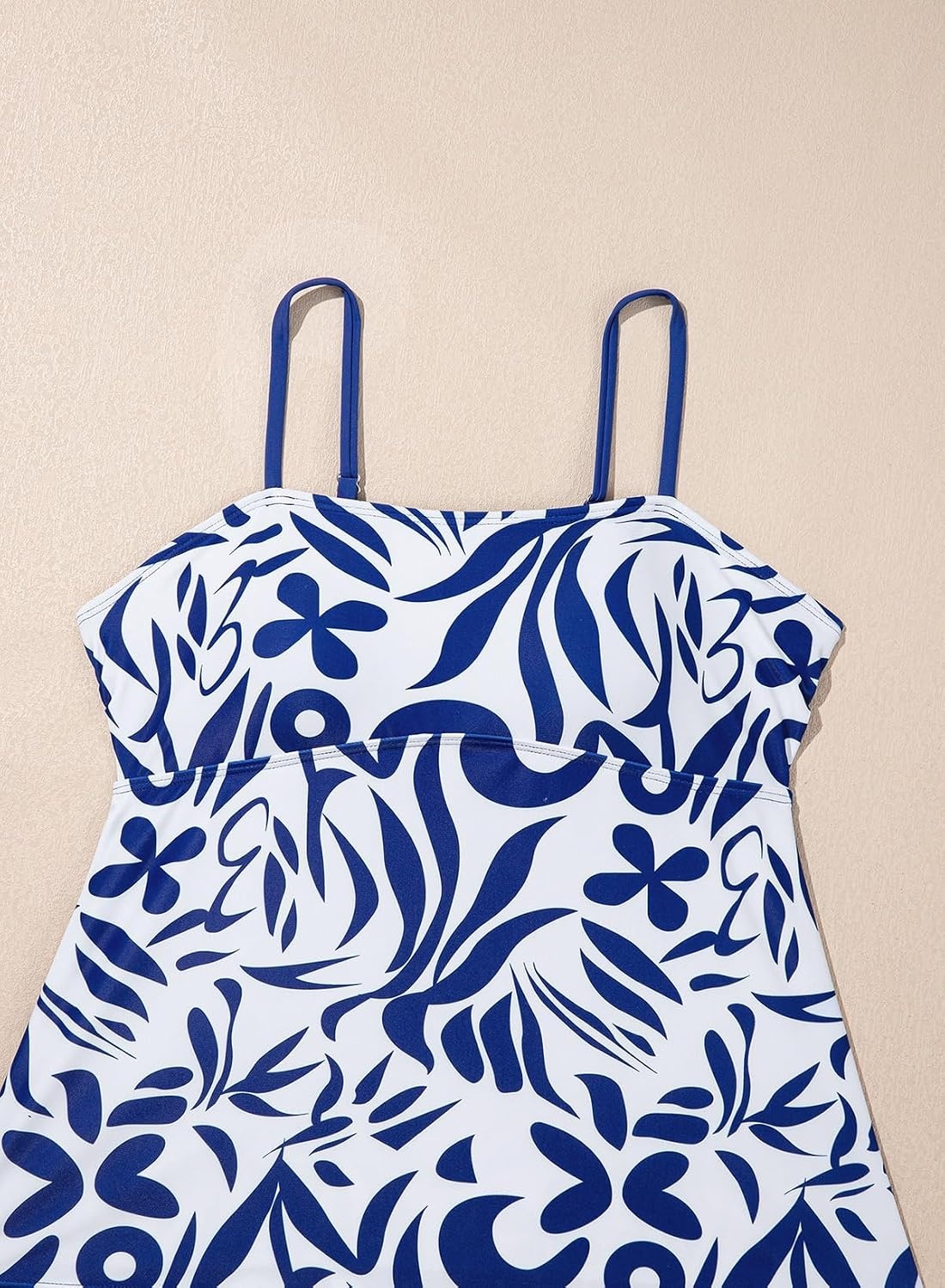 image:imageDokotoo Womens Boho Floral Tankini Set 2 Piece Swimsuits 2026 BeachwearBlue