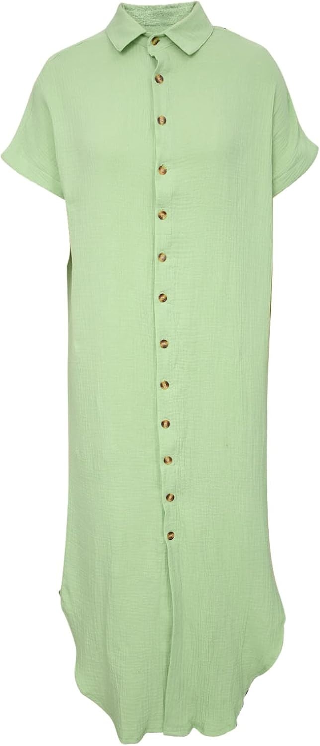 image:imageDokotoo Womens Long Cardigans Swimsuit Cover Ups Summer Beach DressGreen