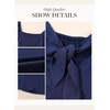 Dokotoo Womens Dresses 2026 Deep V Neck Elegant Bow tie Mini Dress S-XL(A Blue)