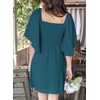 Dokotoo Womens Dresses 2026 Deep V Neck Elegant Bow tie Mini Dress S-XL(Sea Green)