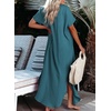 Dokotoo Womens Long Cardigans Swimsuit Cover Ups Summer Beach Dress(Blue 2)