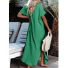 Dokotoo Womens Long Cardigans Swimsuit Cover Ups Summer Beach Dress(Bright Green)