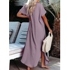 Dokotoo Womens Long Cardigans Swimsuit Cover Ups Summer Beach Dress(Clove)