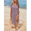 Dokotoo Womens Long Cardigans Swimsuit Cover Ups Summer Beach Dress(Clove)