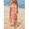 Dokotoo Womens Long Cardigans Swimsuit Cover Ups Summer Beach Dress(Gossamer Pink)